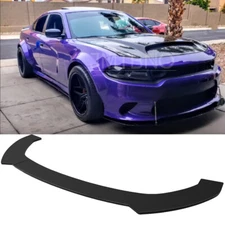 Glossy Black Front Bumper Lip Chin Splitter Spoiler For Dodge Charger SRT SXT RT