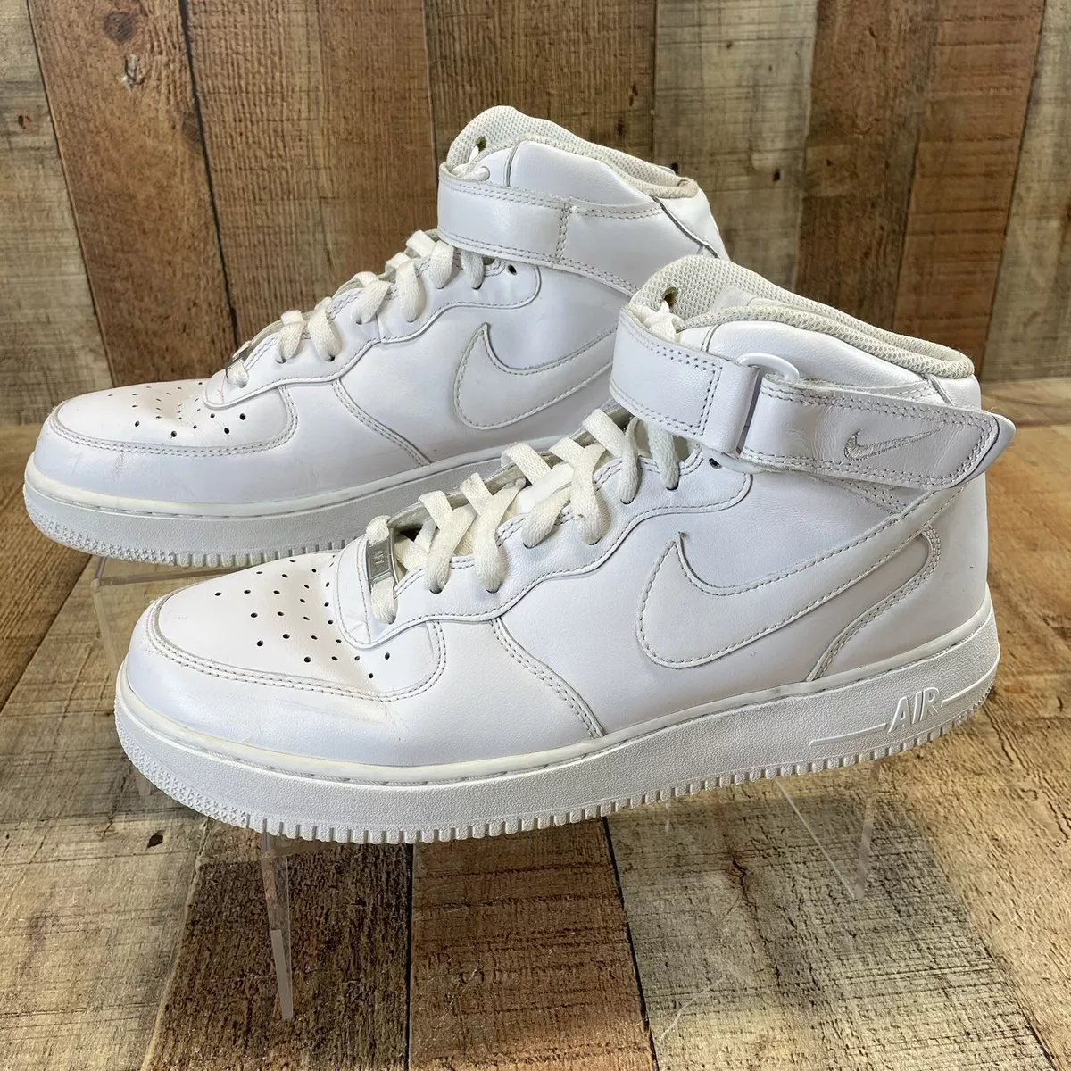 Nike Air Force 1 Triple White Mens Size 11 High Top 315123 111