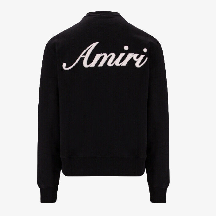 AMIRI Men's Script Logo Crew Sweatshirt- Black | eBay AMIRI Men's Script Logo Crew Sweatshirt- Black | eBay