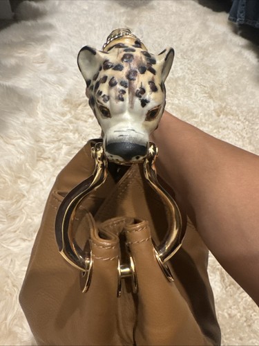 Borsa Creart II leopardata con manico a mano fatta solo in - Foto 6 di 13