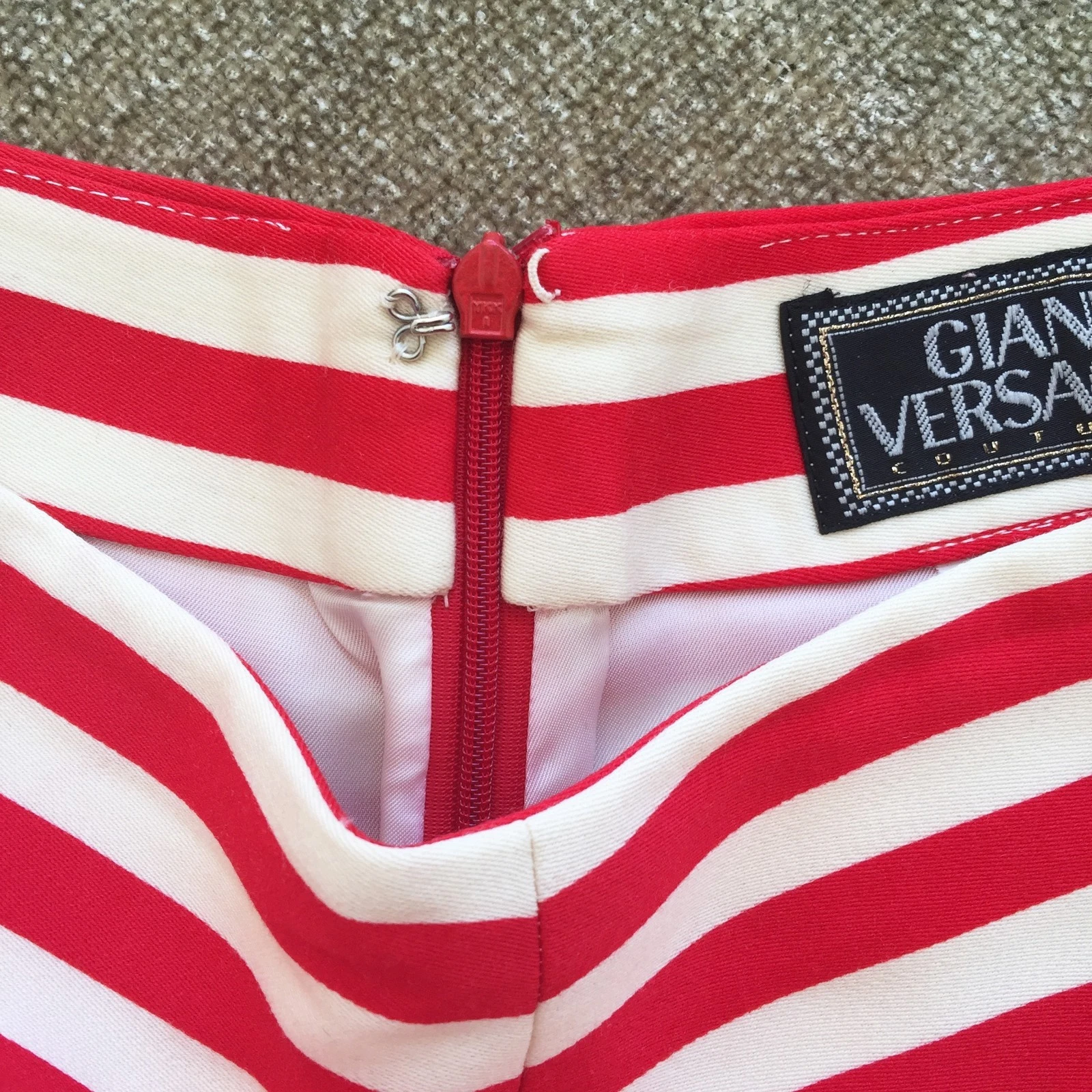 Short donna lana GIANNI VERSACE a righe nautiche taglia 44 da F L 93 94