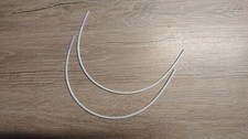 Neu! 1 Paar BH B&uuml;gel Cup B Ersatzb&uuml;gel K&ouml;rbchen Metall wei&szlig; ummantelt Halter