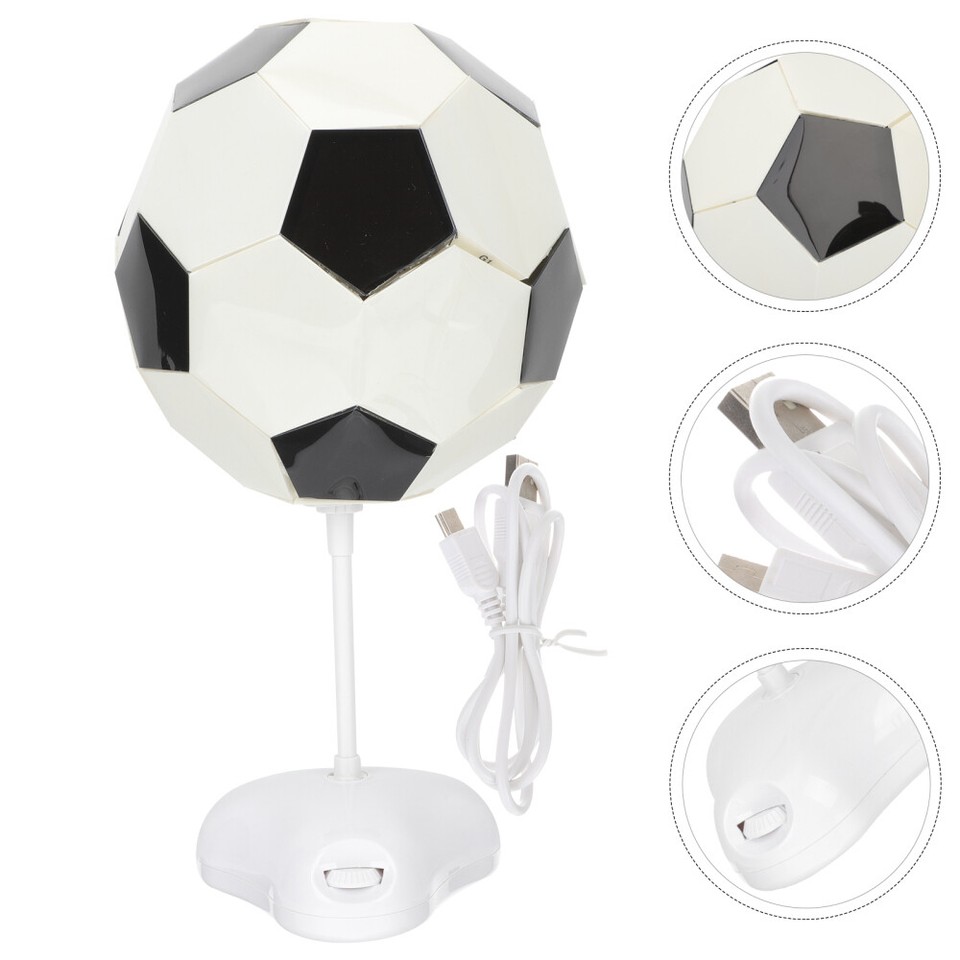 Football Table Lamp Soccer Bedroom Decor Themed Student Office eBay