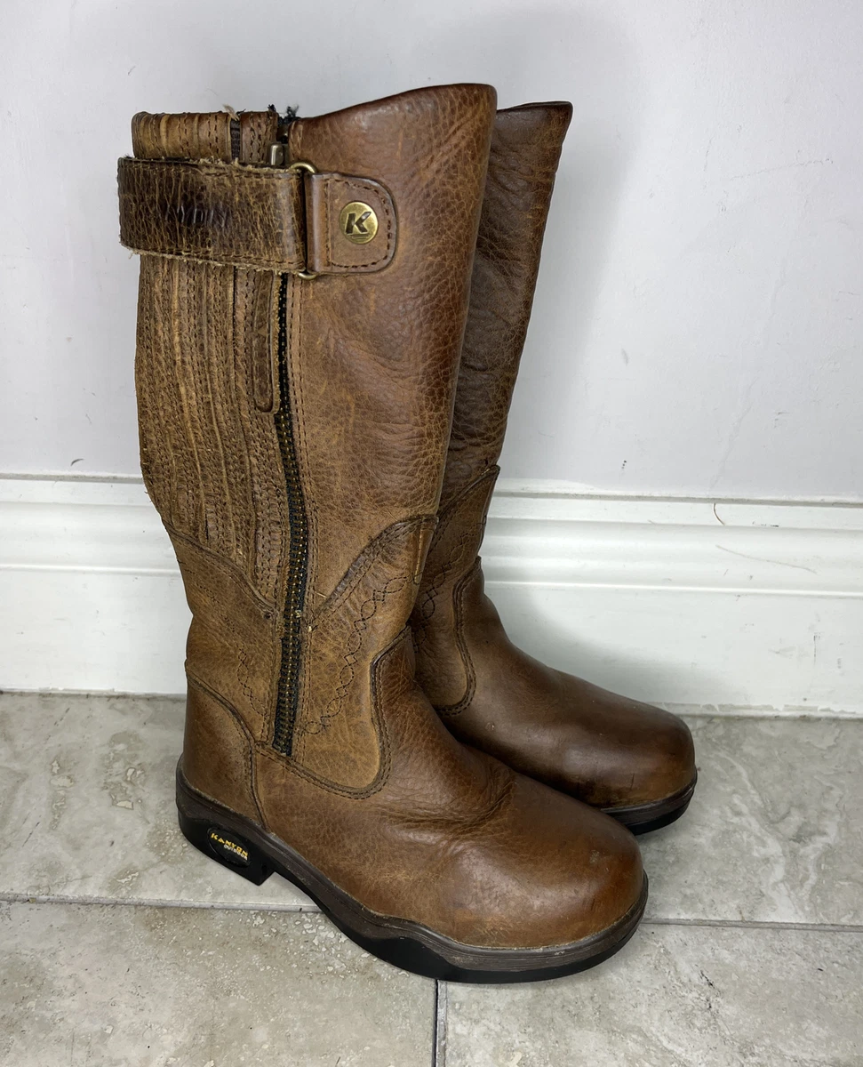 Womens Kanyon Boots Size UK 12 31 EUR Gorse X Rider Leather Brown Waterproof