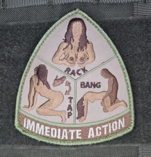 MSM IMMEDIATE ACTION MILSPEC MONKEY FUNNY MILITARY ARID HOOK TROUBLE PATCH
