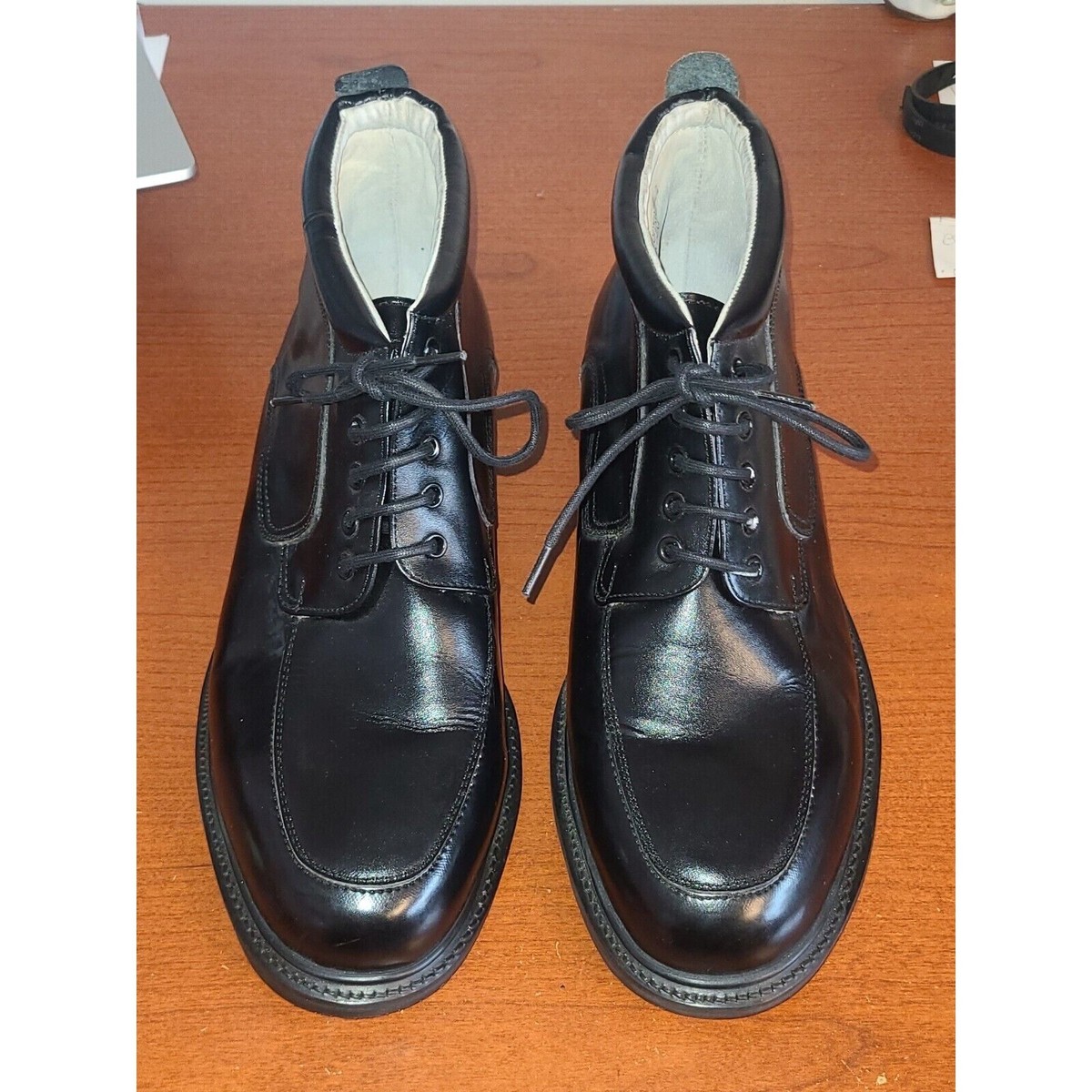 HABAND! MENS 12D CHUKKA BOOTS LACE-UP LEATHER ANKLE SHOES  display picture 1