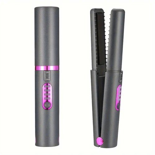 Cordless Flat Iron Travel Portable Fast Heating USB 2 In 1 Wireless Straightener - Picture 12 of 16
