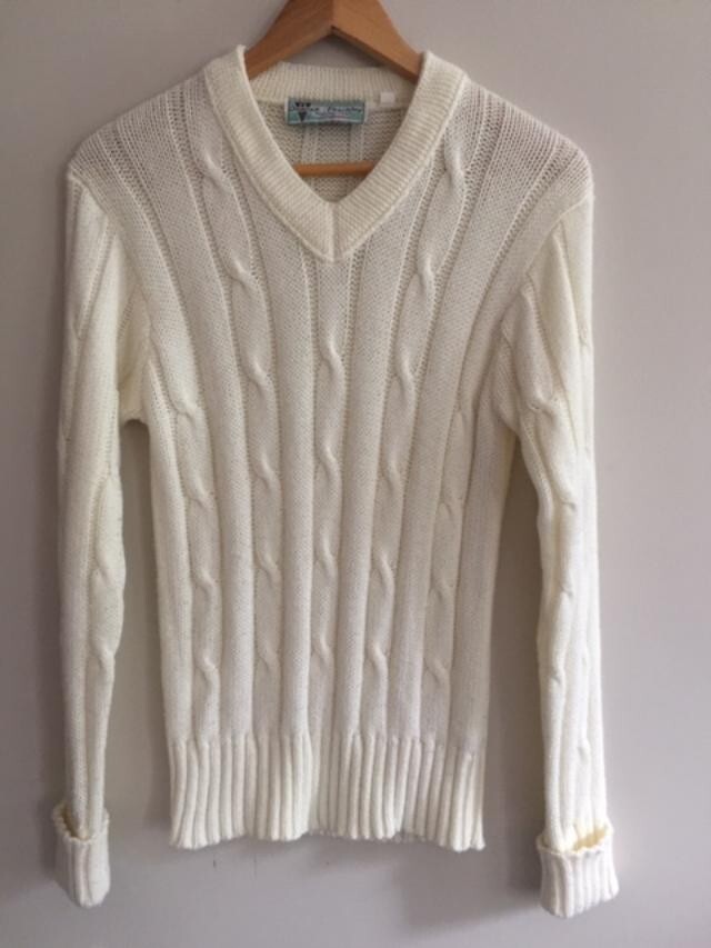 Men Sweater by Duncan Fearnley Perfection in Cricket England Equipment siz 33-34