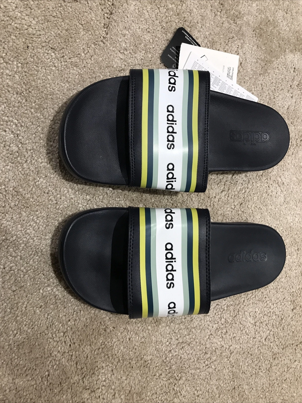 Adidas Ciabatte Donna Farm Rio Adilette Comfort Nero Verde Slides UK 6