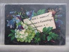 Trade Card Richard A. Donnelly Gentlemen's Furnishings, Trenton, NJ Late 1800's