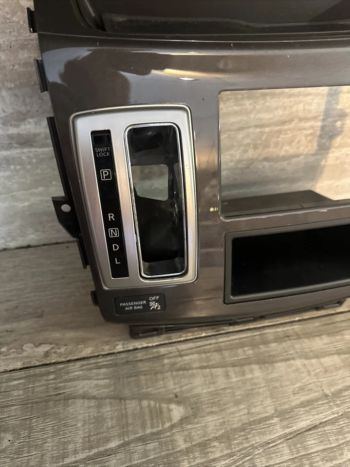 ✅ Radio de palanca de cambios de tablero central Nissan Quest 2011-2017 y bisel de ajuste climático de aire acondicionado OEM Foto 2 de 4