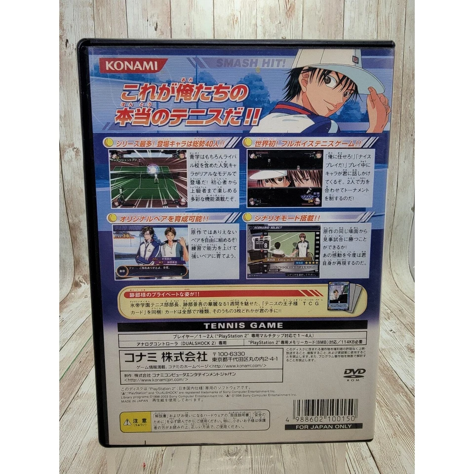 Prince of Tennis Smash Hit PlayStation 2 Japan Version Import PS2 US Seller - Image 2 of 4