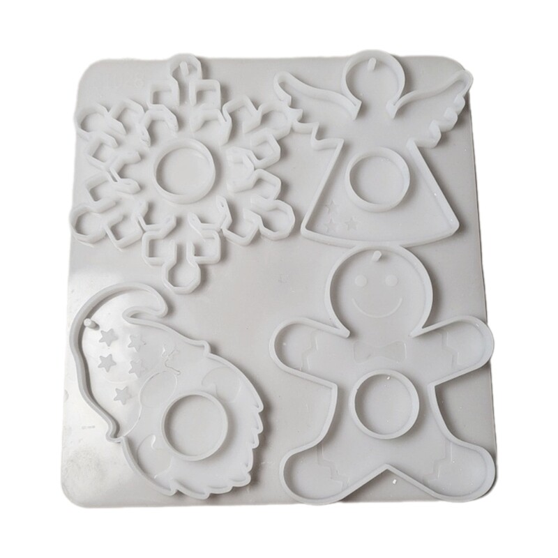 Sturdy Silicone Christmas Series Hanging Ornament Mold Stylish Decoration Mold