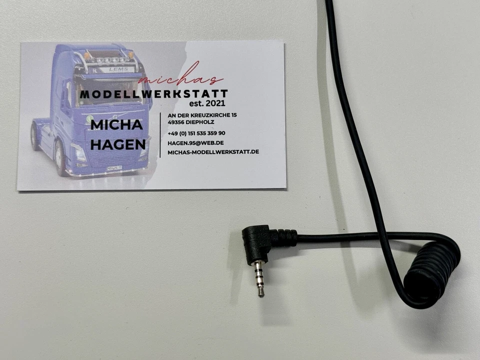 Data Cable 2.5mm 1x Jack + Male 4 Pin for SIKU Control 1:32 Cable. - Image 2 of 4