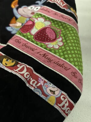 Dora the Explorer Bomber Jacket JH Design Girl's Size Medium 7-8 M