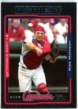 Mike Matheny Card 2005 Topps Black #124
