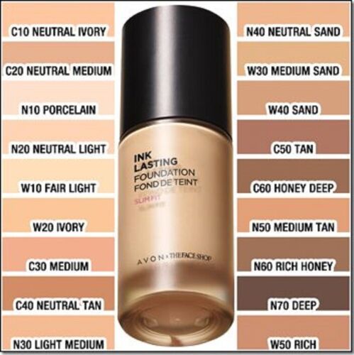 Avon The Face Shop Ink Lasting Foundation Slim Fit