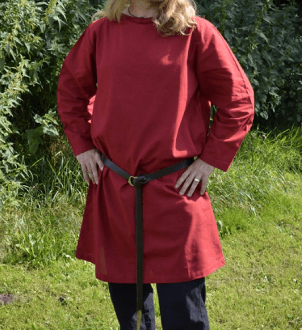 Caballero Medieval Túnica Romana Manga Larga Traje Legionario Lana / Algodón