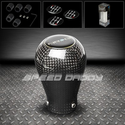 NRG ALUMINUM 50MM TYPE-R STYLE 5-//6-SPEED GEAR SHIFTER SHIFT KNOB CARBON FIBER