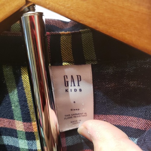 GAP Kids Plaid Light Flannel Pajamas Sz 6 - Picture 5 of 5