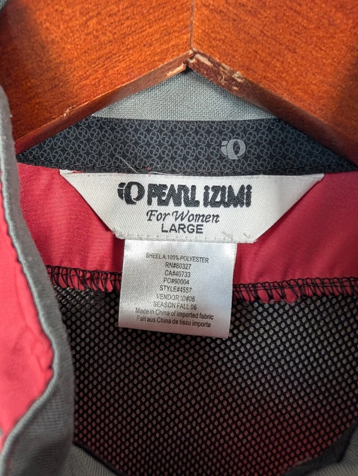 PEARL IZUMI Vest Windbreaker Womens Large Barrier Jacket Sleeveless Cycling - Image 3 of 4