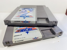 TOP GUN 1 & 2 SECOND MISSION -- NES Nintendo Original Cl&aacute;sico Aut&eacute;ntico 2 Juegos