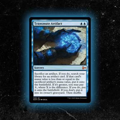 Transmute Artifact　一枚 Transmute Artifact - Custom Magic: The Gathering Card - High