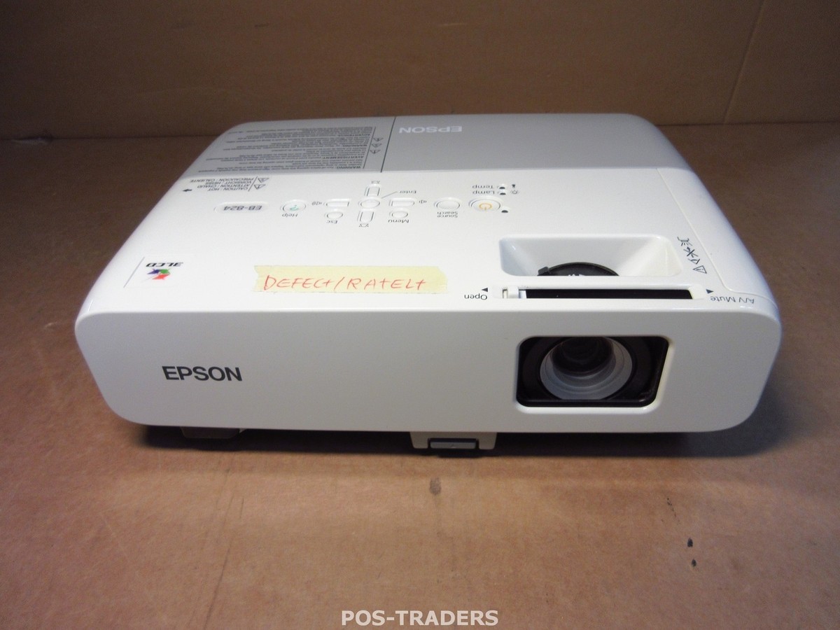 EPSON EB-824 H325B Projector Beamer 3LCD XGA 3000 LUMENS EPSON EB-824 H325B Projector Beamer 3LCD XGA 3000 LUMENS