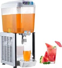 Commercial Beverage Dispenser 4.8Gal Tanks Cold Ice Juices Tea Drink Machine US
