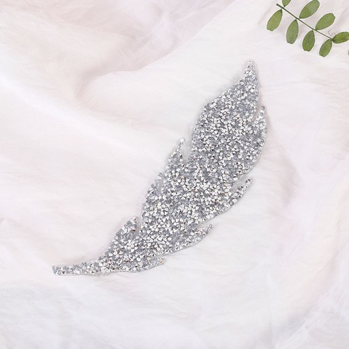 Iron-on Motifs Sticker Rhinestone Patches Clothing Accessories Hotfix Leaves - Picture 6 of 15