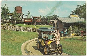 Chaparral Antique Cars At Six Flags Over Texas Postcard Amusement Park Ebay