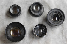 Vintage Enlarger Lens Lot - Rodenstock, Schneider, Ilex Heidoscop Parts - Repair