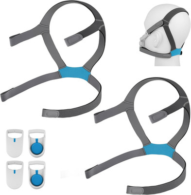 2 Pack Replacement F40 Headgear and 2 Pairs Magnetic Clips for Airfit F40 Headge