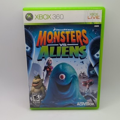 Monsters vs. Aliens (Microsoft Xbox 360, 2009) - Complete CIB, TESTED & WORKING