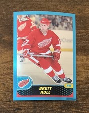 2001-02 Topps Chrome Brett Hull #86 Detroit Red Wings Dallas Stars HOF