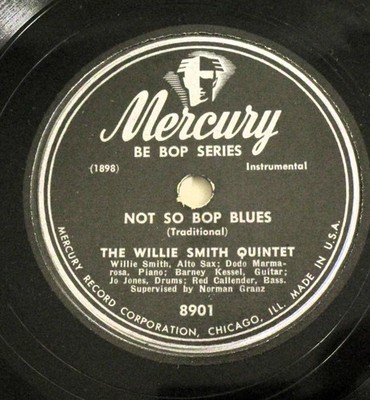 Willie Smith Not So Bop Blues / Tea For Two Mercury 8901 E Dodo Marmarosa Kessel