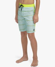 Hurley Boys Swim Trunks Size 18 Shoreline Stretch Striped Board Shorts NWT