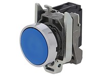 XB4BA61 Schalter: Druck 22Mm Stab.Pos: 1 No Blau Fehlen 3A/240VAC IP66 Schneider