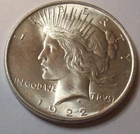 1922 PEACE LIBERTY 90% SILVER DOLLAR .77 TROY OZ 2ND YEAR OF SERIES LOT COIN