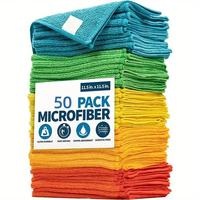 #ad #ad Microfiber Cleaning Cloth Set of 50 Towel Rag Car Polishing Detailing No Scratch $29.99