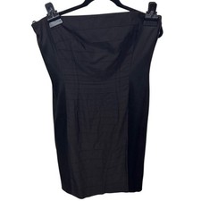 Ann Taylor Black Sleeveless Sheath Dress Business Career Workwear Size 12