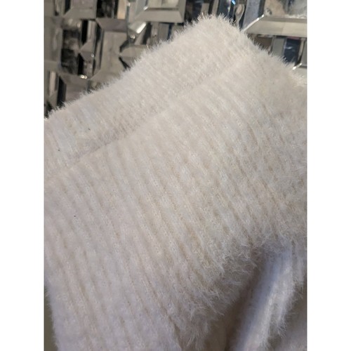 White Cream Ivory Flared Knit Girl's Pants Size L (10/12) - Picture 4 of 8