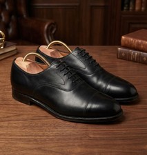 Joseph Cheaney & Sons Alfred Leather Oxford Shoes, Black Size 8 Men’s
