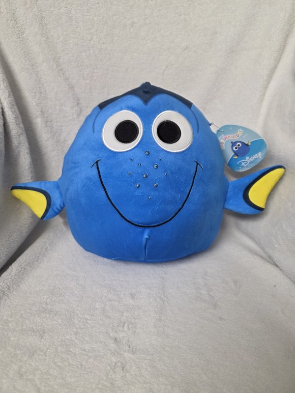 Squishmallow Disney Pixar Dory 7" Tall Finding Nemo Blue Fish Plush T-512