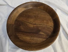 VTG 10’’ Plate -  Walnut Handcrafted Heirloom - Rubbed Finish