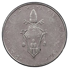 Vaticano - 50 Lire 1976 Papa Paolo VI - Acciaio - KM.121 - Moneta Vaticana