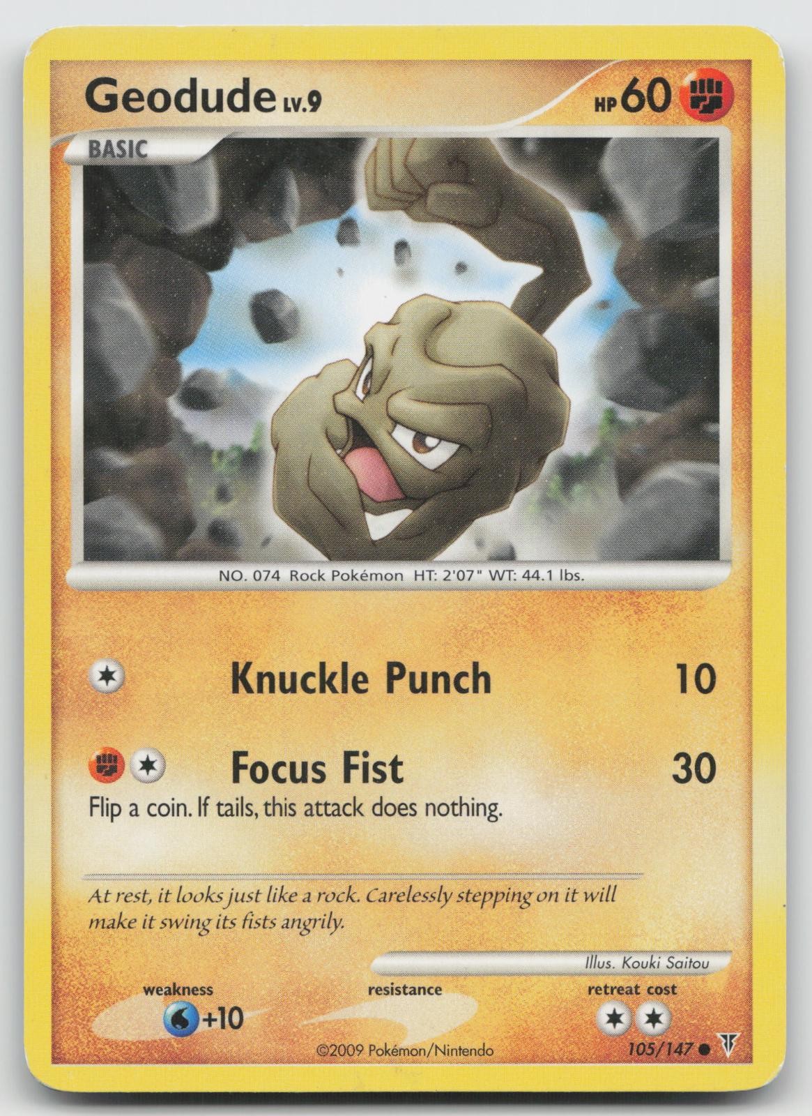 Geodude 105/147 Common Supreme Victors Pokemon Moderately Played