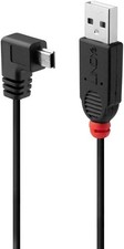 LINDY 0.5m USB 2.0 Cable Type A to Mini B 90 Degree Right Angle (Pack of 5)