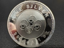 1 Oz .999 Fine Silver Pamp Coin