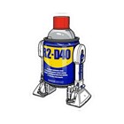 R2-D40 Robot Vinyl Sticker Funny Decals for Laptops, Water tumblers